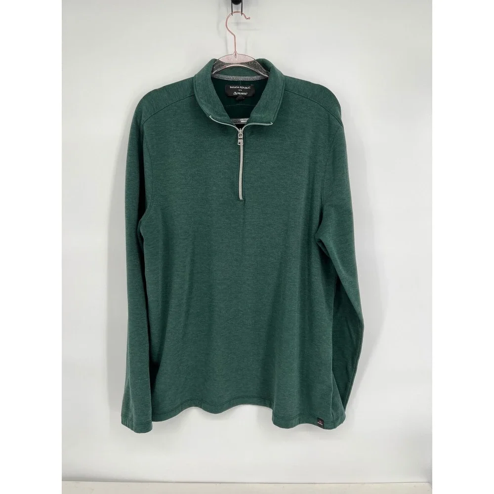 Banana Republic Polartec Pullover Long Sleeve Green Athletic‎ Top XL